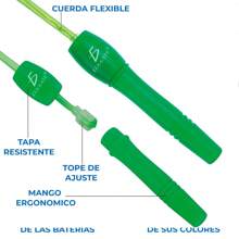 Cuerdas De Saltar Con Luz Led Para Niños - Rosa - Ver 4