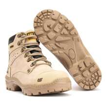 Bota Coturno Masculino Em Couro Legítimo Alta Qualidade Caterpillar Adventure bota branca