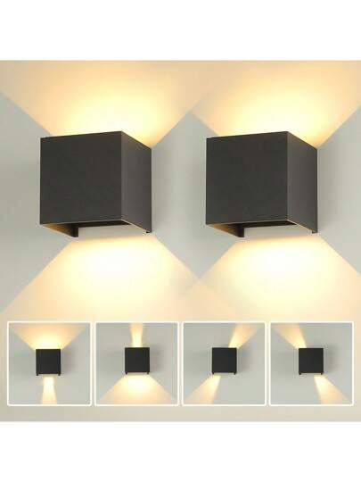 CANMEIJIA Rectangular Wand Lamp Fixture, Home 3D Light, Indoor/Outdoor, Aluminum/Plastic, Waterproof IP65 Outdoor/IP33 Indoor, Balcony/Stairs/Street/Indoor/Garden/Living Room/Bathroom/Kitchen/Bedroom/Corridor/Hallway, Select Material Based On Needs view 5