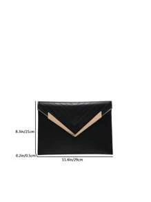 New Large Capacity Casual Clutch Wallet, Women Fashion Retro Envelope Handbag