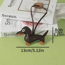 1pc Cute Dachshund Charm Pendant Accessory, Faux Leather Sausage Dog Bag Charm/Keychain, Korean INS Style Car Accessories School Cartoon