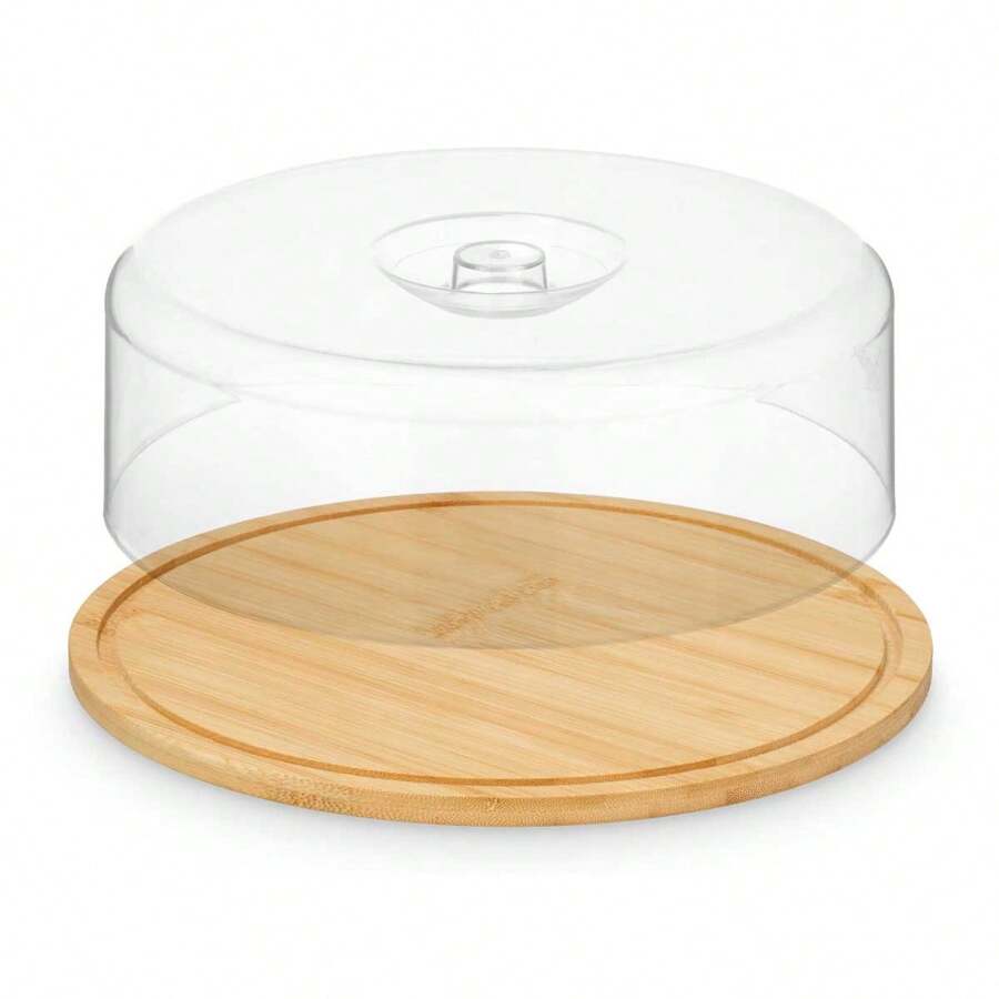 Bloom Store-Round Bamboo Cheese Dish, 28.2 X 28.2 X 9.2 Cm. - BAMBU - 查看 1