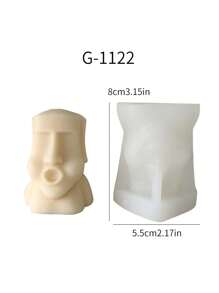 1pc Nordic Abstract Candle Mold DIY Creative Handmade Soap, Aroma Stone Silicone Mold