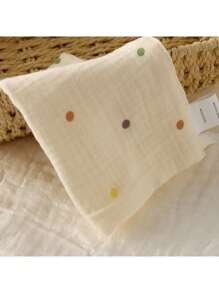 Baby Bibs 4 Layers Gauze Soft Facial Wash Cloth Small Square Handkerchief, Newborn Nursing