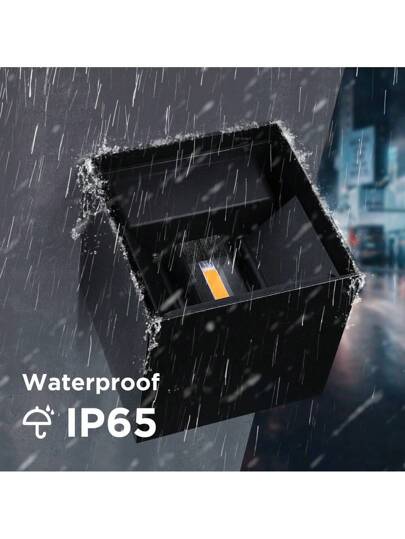 CANMEIJIA Rectangular Wand Lamp Fixture, Home 3D Light, Indoor/Outdoor, Aluminum/Plastic, Waterproof IP65 Outdoor/IP33 Indoor, Balcony/Stairs/Street/Indoor/Garden/Living Room/Bathroom/Kitchen/Bedroom/Corridor/Hallway, Select Material Based On Needs view 9