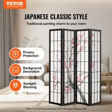 Room Dividers, 3-6 Panel Japanese Room Dividers, Indoor Wooden Folding Privacy Screens, Japanese Style Partition Portable Decorative Screens For Room Dividers Home Office Dining Room And Bedroom - 4 panels, diamond pattern - 查看 2