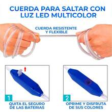 Cuerdas De Saltar Con Luz Led Para Niños - Rosa - Ver 5