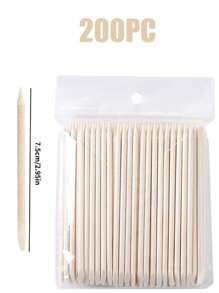 10/50/100/200/500/2000 Stücke 114mm/4,49" Orangenholzstäbchen für Nagelhautentferner & Nagelreinigung, geeignet für Nagelstudios & DIY Nagelkunst, Nagelbedarf, Nagelwerkzeuge, Nagelkunst Werkzeuge, Schulbedarf, Nägel, Nagelwerkzeuge für Aufklebe-Nägel