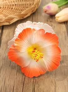 1pc Elegant Foam Flower Claw Clip, Fashionable & Charming Hair Accessory For Parties - Multicolor - View 6
