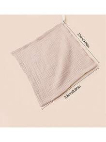 Baby Bibs 4 Layers Gauze Soft Facial Wash Cloth Small Square Handkerchief, Newborn Nursing