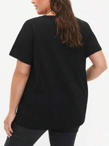 Nope. Funny Meme Oversize Women T-Shirt For Ladies (Large Size)