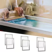 Screen Printing Kit, 2-6 Pieces Aluminum Silk Screen Printing Frames, 10x14inch&16x20inch&20x24inch&20x20inch&18x20inch Silk Screen Printing Frame With 110- 355 Count Mesh, High Tension Nylon Mesh And Sealing Tape For T-Shirts DIY Printing - 20x24in 160 Count Mesh 6pcs - View 9