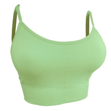 Top With Removable Pads And Thin Straps, Super Comfortable For The Gym - Mint Blue - View 1