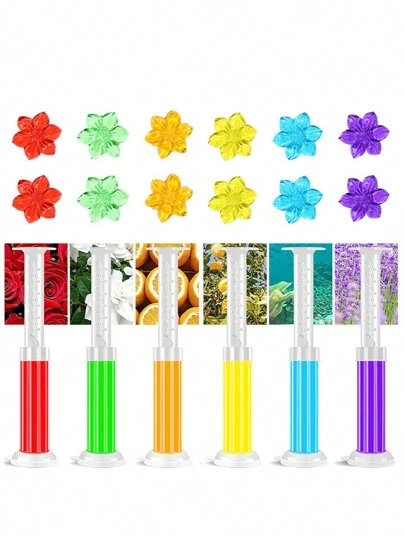 1/2/5件装马桶清洁凝胶，浴室除臭凝胶，马桶除臭，马桶清新剂花，马桶清洁剂，持久除臭，清新空气，浴室除臭剂和香味，防水，适用于家庭，酒店，商场，健康中心（随机颜色）