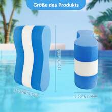 EVA 水上游泳踢板 8 字形游泳训练辅助浮板初学者游泳配件（单包装）、沙滩必需品、沙滩配件、泳池浮板