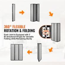 Room Dividers, 3-6 Panel Japanese Room Dividers, Indoor Wooden Folding Privacy Screens, Japanese Style Partition Portable Decorative Screens For Room Dividers Home Office Dining Room And Bedroom - 3 panels, solid color - 查看 3