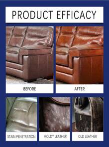 Leather Cleaner - For Furniture, Bags, Sofas, Car Seats. It Can Restore The Original Color And Texture Of Leather, Making Leather Products Look Like New, While Enhancing The Appearance Of Leather.