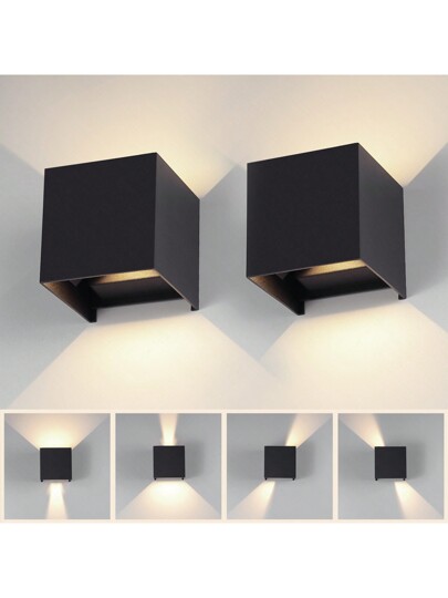 CANMEIJIA Rectangular Wand Lamp Fixture, Home 3D Light, Indoor/Outdoor, Aluminum/Plastic, Waterproof IP65 Outdoor/IP33 Indoor, Balcony/Stairs/Street/Indoor/Garden/Living Room/Bathroom/Kitchen/Bedroom/Corridor/Hallway, Select Material Based On Needs view 8