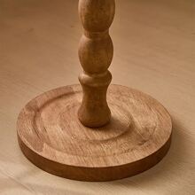 VingeGa Modern Round Wooden End Table, Side Table, Wooden Coffee Table, Wooden Nightstand, Multi-Purpose Base For Living Room, Sofa, Bedroom, 24D X 24W X 60H Cm - Multicolor - View 5