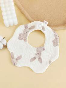 6 pañuelos baberos de gasa para bebé con diseño de pétalo anti-sucio, baberos para babeo de bebés recién nacidos