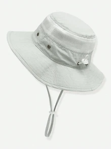 1 件儿童透气网眼太阳帽，夏季户外防紫外线渔夫帽 - 兒童帽 - 查看 17