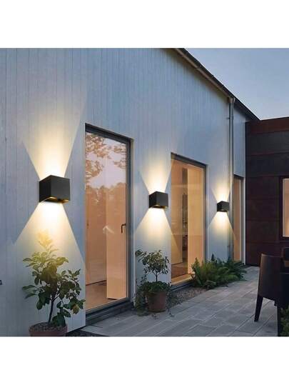 CANMEIJIA Rectangular Wand Lamp Fixture, Home 3D Light, Indoor/Outdoor, Aluminum/Plastic, Waterproof IP65 Outdoor/IP33 Indoor, Balcony/Stairs/Street/Indoor/Garden/Living Room/Bathroom/Kitchen/Bedroom/Corridor/Hallway, Select Material Based On Needs view 6