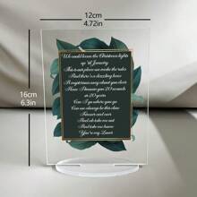 1 pezzo Supporto espositivo personalizzato in acrilico con foto e testo, include forme rotonde, rettangolari, quadrate, a cuore, con base, forniture di alta qualità per matrimoni, San Valentino, coppie, Festa del Papà, foto di animali domestici, numero del tavolo del matrimonio, menu del tavolo del ristorante, multifunzionale, anti-muffa, decorativo, riutilizzabile, raffinato, elegante, di alta qualità, adorabile, moderno, personalizzato, unico, per anniversari, per compleanni, per festa della casa, per laurea, cucina, sala da pranzo, camera da letto, ufficio, soggiorno, casa, giardino, sala da tè