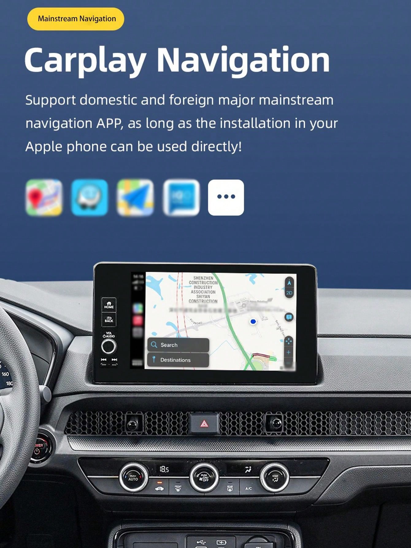 Compact Wireless Carplay Box, Converts Wired Connection To Wireless ...