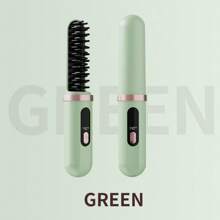 1pc Wireless Hair Straightener Brush, Mini Portable USB Powered, Anti-Scald Smart Temperature Control Upgrade, Negative Ion Hair Care, High Capacity Lithium Battery, Long-Lasting, Charging Portable, Party, Suitable For Men And Women, Women Wireless Hair Straightener - USB Charging, Ceramic Coated, Gentle Hair Care, Dual Function Curling & Straightening Tool With Negative Ion Technology - Multicolor - View 13