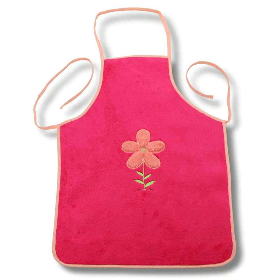 Wellsoft Kitchen Apron, Ultra Soft, Durable & Stain-Resistant Cooking Apron, Multicolor Various - Pink - View 1