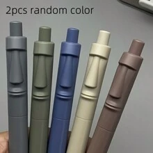 5pcs Easter Island Moai Statue Retractable Neutral Pens, Low Center Of Gravity, Mini Pocket Pens With Large Capacity Ink Refills, Black Ink, Suitable For School, Party, Office, Back To School Season