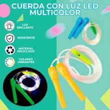 Cuerdas De Saltar Con Luz Led Para Niños - Azul - Ver 8