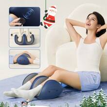 2024 3D Shiatsu masażer stóp do krążenia i relaksu, bezprzewodowa maszyna do masażu stóp typu C z głębokim ugniataniem i ciepłem, masażer łydek, idealny prezent dla mamy i taty, niebieski