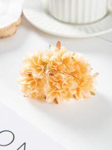 1PC(6PCS头)人造康乃馨花MINI字母，花束DIY，花环材料，糖果盒配件，家居婚礼装饰，新娘腕花，胸花，头花材料，新年装饰，生日派对蛋糕配件