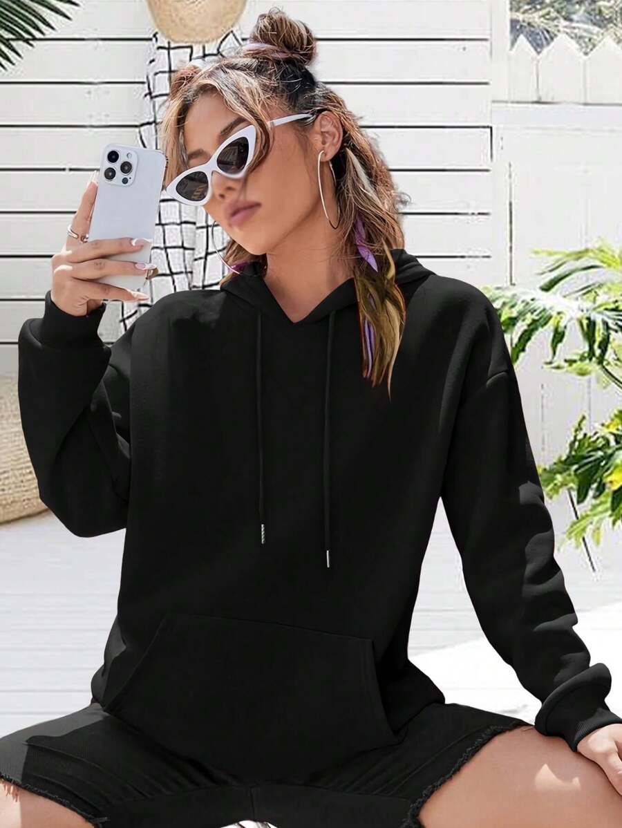 Boondocks Quotes Big Size Women Hoodie Women's Hoodies Huey Riley Freeman Family Anime Style - Black - View 1