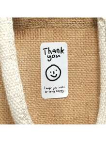 100pcs Thank You Stickers, Cute "Thank You" Gift Box Sealing Stickers, Party Gift Label Stickers