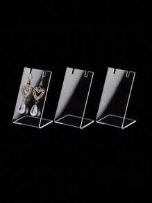 1/2/3/6 Pcs Clear Jewelry Display Stand Holder For Earrings And Studs Back To School