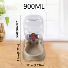 Large 30.43oz Automatic Pet Water Dispenser - Non-Electric, Battery-Free Plastic Drinking Bowl For Cats & Small Dogs, Dog Water Dispenser - Multicolor - View 3