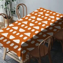 1 Piece Rectangle Waterproof Table Cloth With Four-Leaf Clover Print, Wipe-Clean Reusable Tablecloth Suitable For Outdoor Tables, Picnics, Camping, Dining Tables, Coffee Tables, Desks And Vanity - Ideal For Parties And Holidays