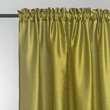 4 片仿丝平面半遮光窗帘布