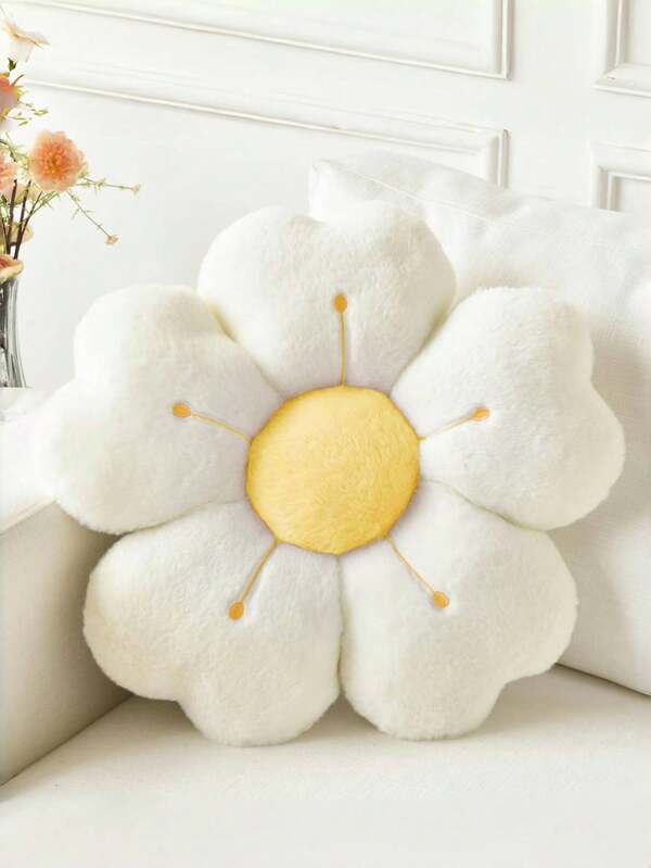 Flower Pillow, Flower Shaped Pillow Decorative Throw Pillows For Bed Couch, Cute Daisy Pillow Dorm Decor Floor Seating Cushion, Spring, Easter Gifts For Family And Friends
