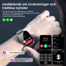 Hwagol 2.01" Men's Smart Watch With Call Function, Fitness Tracker With Sleep Monitoring, Pedometer, Customizable Wallpaper, 120+ Sports Modes, Compatible With Android And IOS - Black Steel Belt - View 7