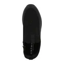 Tenis Tipo Bota Color Negro Confort Para Mujer - Negro - Ver 3