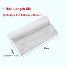 Campana desechable de 5/10M, papel de filtro de aceite, campana extractora no tejida, filtro de ventilador, campana de cocina, grasa, algodón antiaceite - 1 rollo de 5 m de longitud - Ver 2
