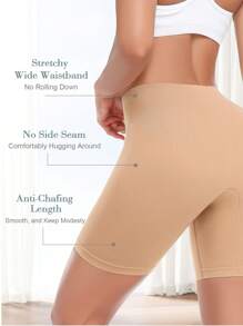 4 sztuki/zestaw bezszwowych, luźnych, wysokich spodni ochronnych