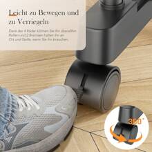 OYAJIA Clothes Rail, Garment Hanging Rail For Clothes With Shelf, Simple Rolling Metal Garment Rack Organizer Freestanding Hanger With Wheels, Black Hanger Stackers Back To School Travel Essentials Room Decor - Black - View 5