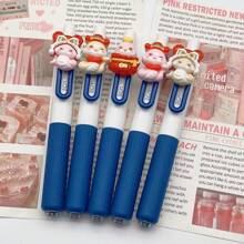 Customized Cute Cartoon Retractable Pen, Medical/Nursing Profession Use Blue/Black Ink Pen, Student Exam Gel Pen, 0.5mm Tip Size