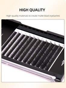 1 pièce Extensions de cils faux B Curl 12 rangées de Lashprofessor. Nouveaux cils volumineux à la mode en poils de vison. Forme de maquillage de cils personnels en gros