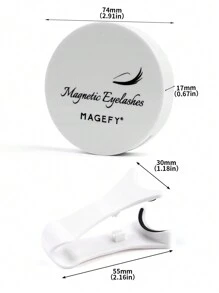 MAGEFY 1 Pair CC Curl Manga Reusable Magnetic Suction False Eyelash Kit,Equipped With Professional Magnetic Clips,Natural Looking, 3D Natural Spiky Manga Lashes Fluffy Wispy Soft Lashes Fake Eyelashes False Eyelashes Strip,Comic Pointed Tail Style Style, Magnetic Lashes, End Eye Elongated Faux Mink Strip Lashes, Suitable For Parties Or Gift For Women&Girls, Ultra-Light Lashes Package - 尖尾漫畫款 - 查看 2