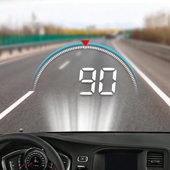 OBD2 Digital Projector Car Head-Up Display Driving Recorder Universal Car HUD Head Up Display OBD2 Overspeed Warning Water Temperature Fault Alarm Car Electronic Accessories